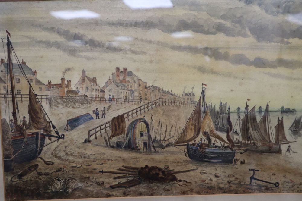 W. T. Quartermain (19th century), Brighton 1830, inscribed to mount, initialled lower left, 30 x 48cm